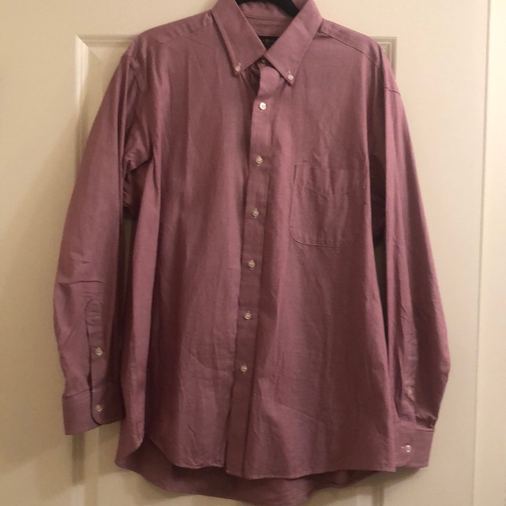Club Room 16.5 34/35 red button down shirt